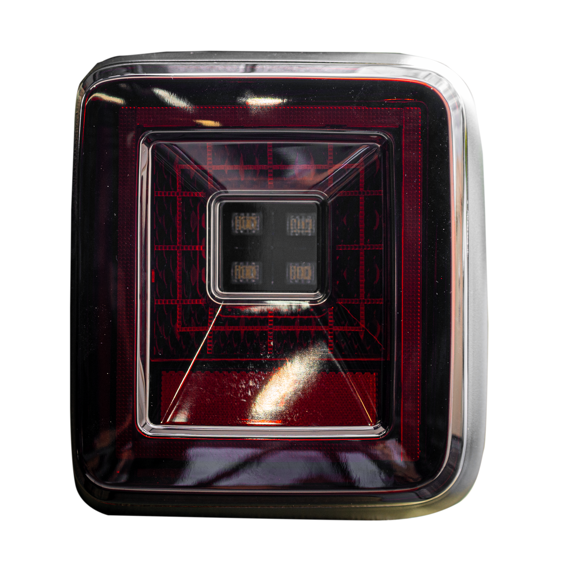 image 2 of Jeep JL Wrangler 18-19 for Factory OEM Halogen Tail Lights OLED Red Smoked