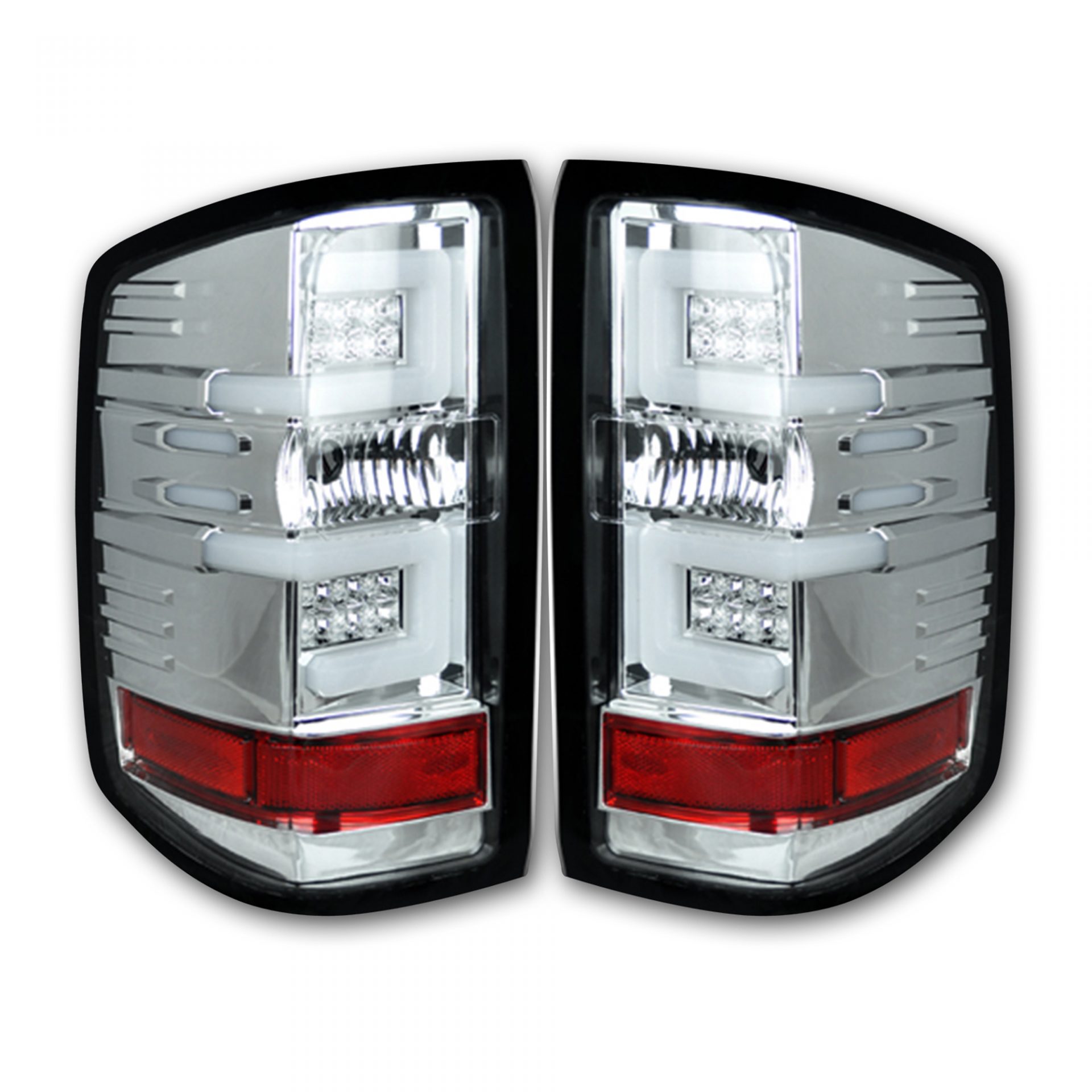 Chevy Silverado 1500 14-18 & 2500/3500 14-19 Tail Lights OLED in Clear