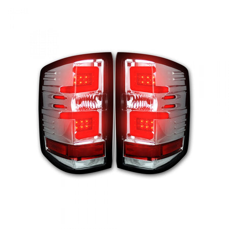 Chevy Silverado 1500 16-18 & 2500/3500 16-19 (Replaces OEM LED) Tail Lights OLED in Clear