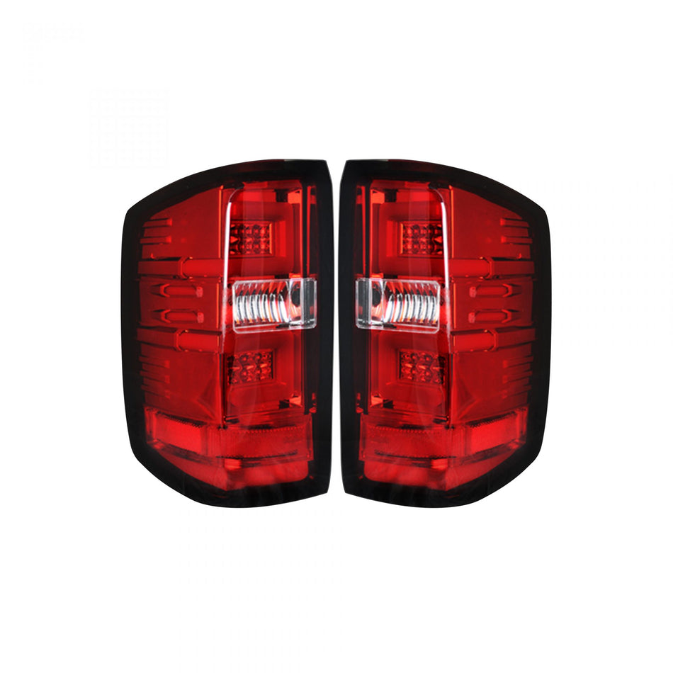 GMC Sierra 1500 14-18 & 2500/3500 14-19 (Fits 3rd Gen) Tail Lights OLED in Red