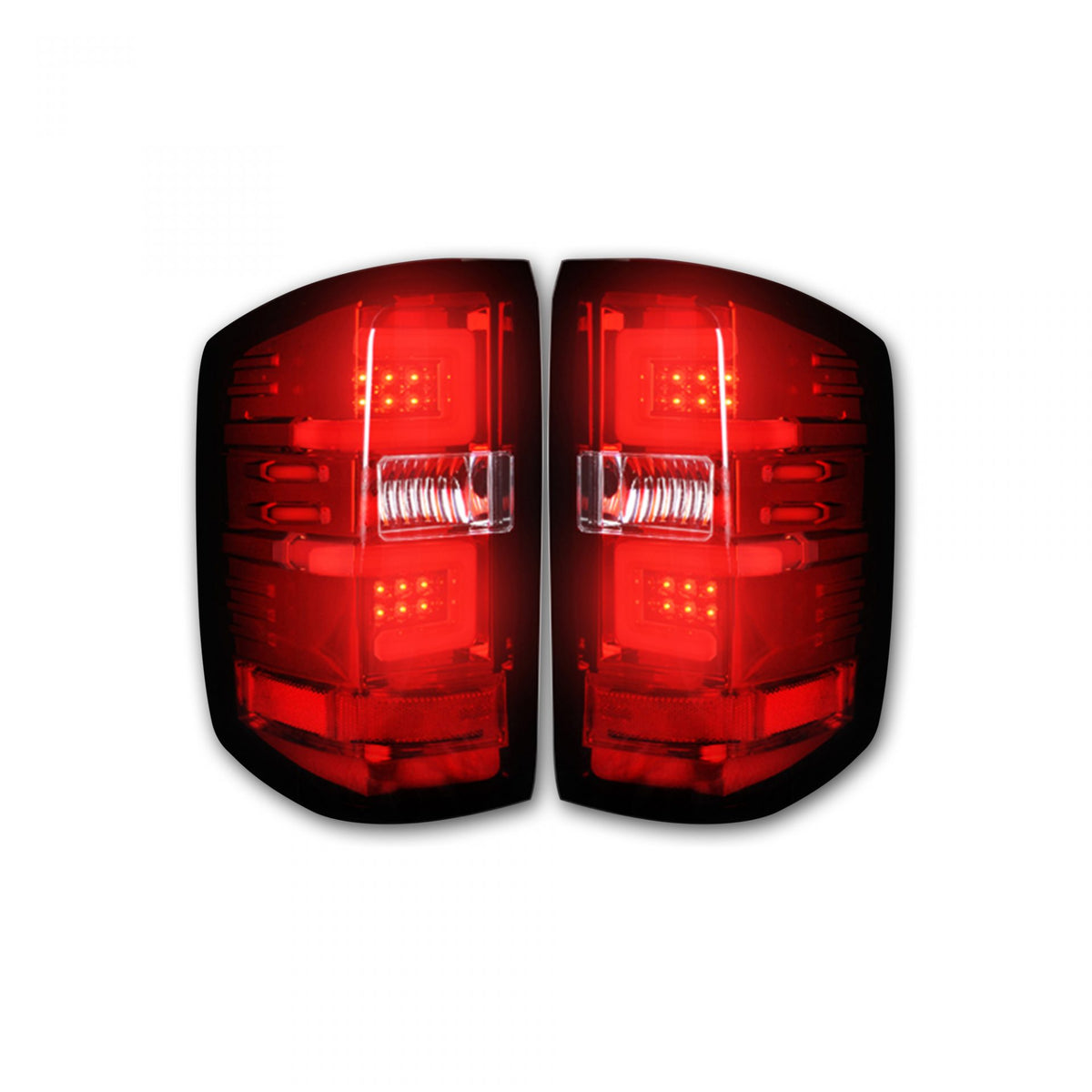 GMC Sierra 1500 14-18 & 2500/3500 14-19 (Fits 3rd Gen) Tail Lights OLED in Red
