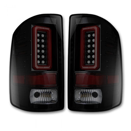 GMC Sierra 1500 14-18 & 2500/3500 14-19 Tail Lights OLED in Dark Red Smoked