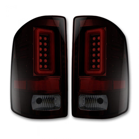GMC Sierra 1500 14-18 & 2500/3500 14-19 Tail Lights OLED in Dark Red Smoked