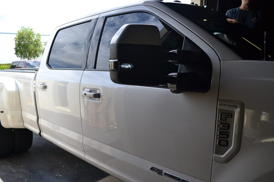 Ford F250/F350/F450 17-19 Super Duty Side Mirror Lenses LED in Smoked
