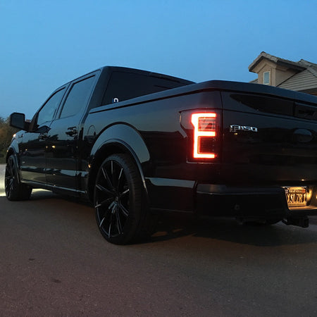 Ford F150 15-17 Tail Lights LED in Smoked