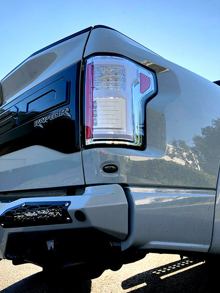 Ford F150 15-17 & Raptor 17-19 (Replaces OEM LED) Tail Lights OLED Dark Red Smoked