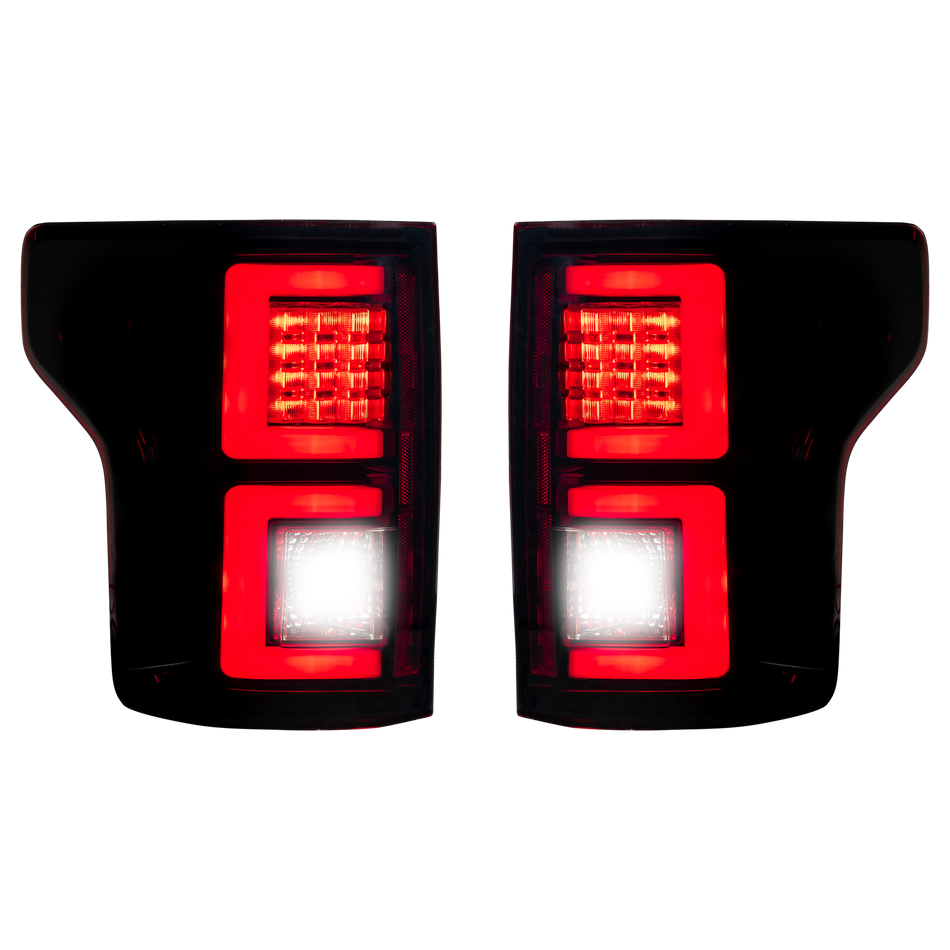 Ford F150 18-20 OLED Tail Lights in Dark Red Smoked