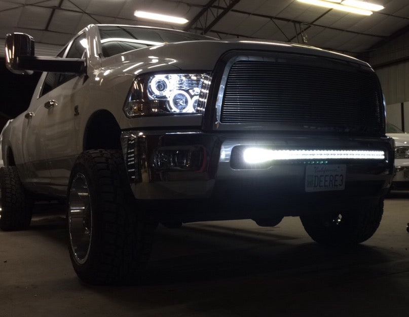 Dodge RAM 1500 09-19 & 2500/3500 10-18 Projector Headlights CCFL Halos & DRL Smoked/Black