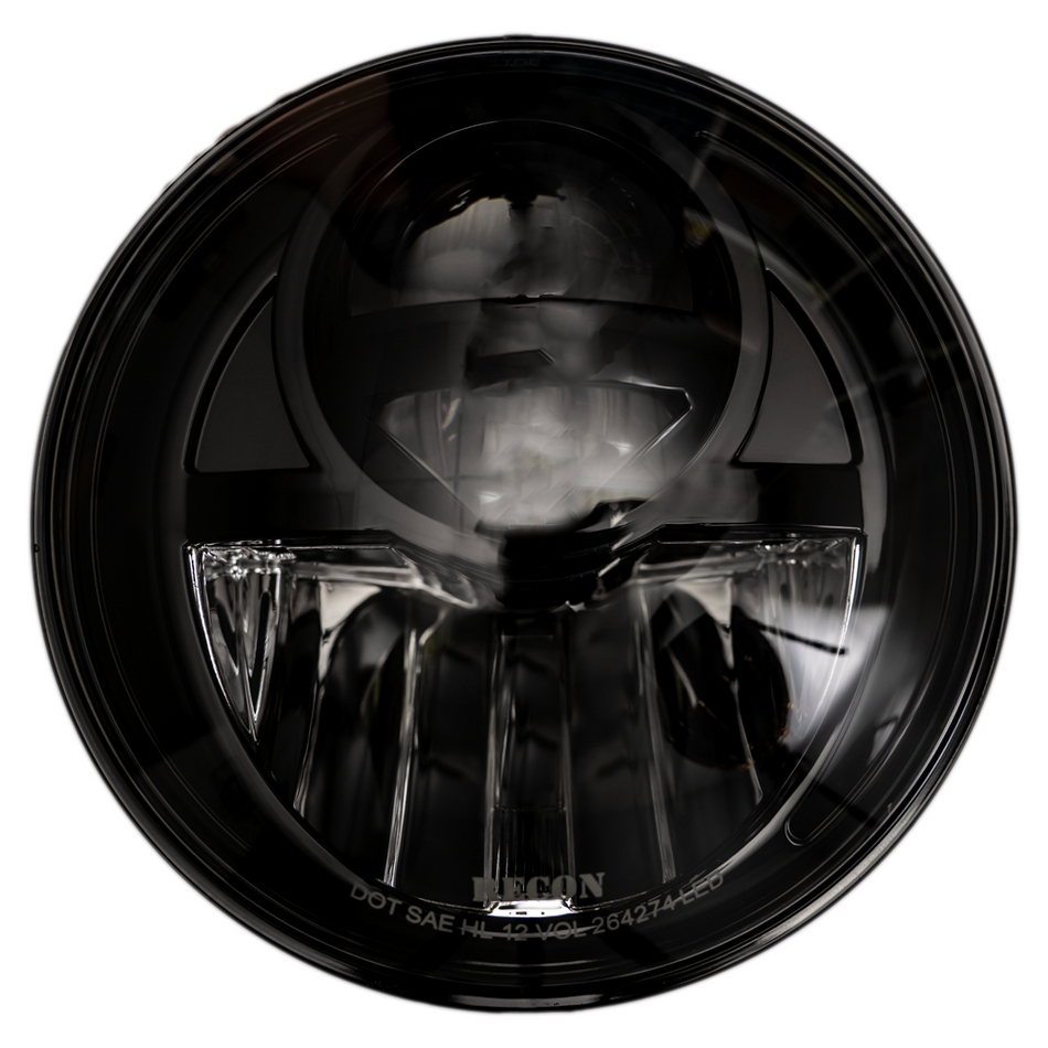 Jeep JK Wrangler 07-18 Projector Headlights LED in Smoked/Black