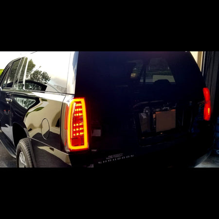 Chevy Tahoe & Suburban 15-19 OLED Bar-Style LED TAIL LIGHTS - Clear Lens
