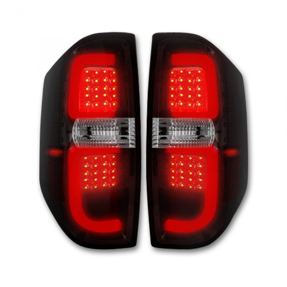 Toyota Tundra 14-19 LED Tail Lights in Dark Red Smoked