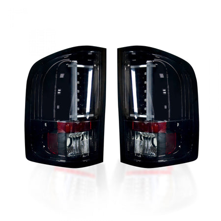 Chevy Silverado Single Wheel 07-13 & Dually 07-14 & GMC Sierra Dually 07-14 Tail Lights OLED Smoked
