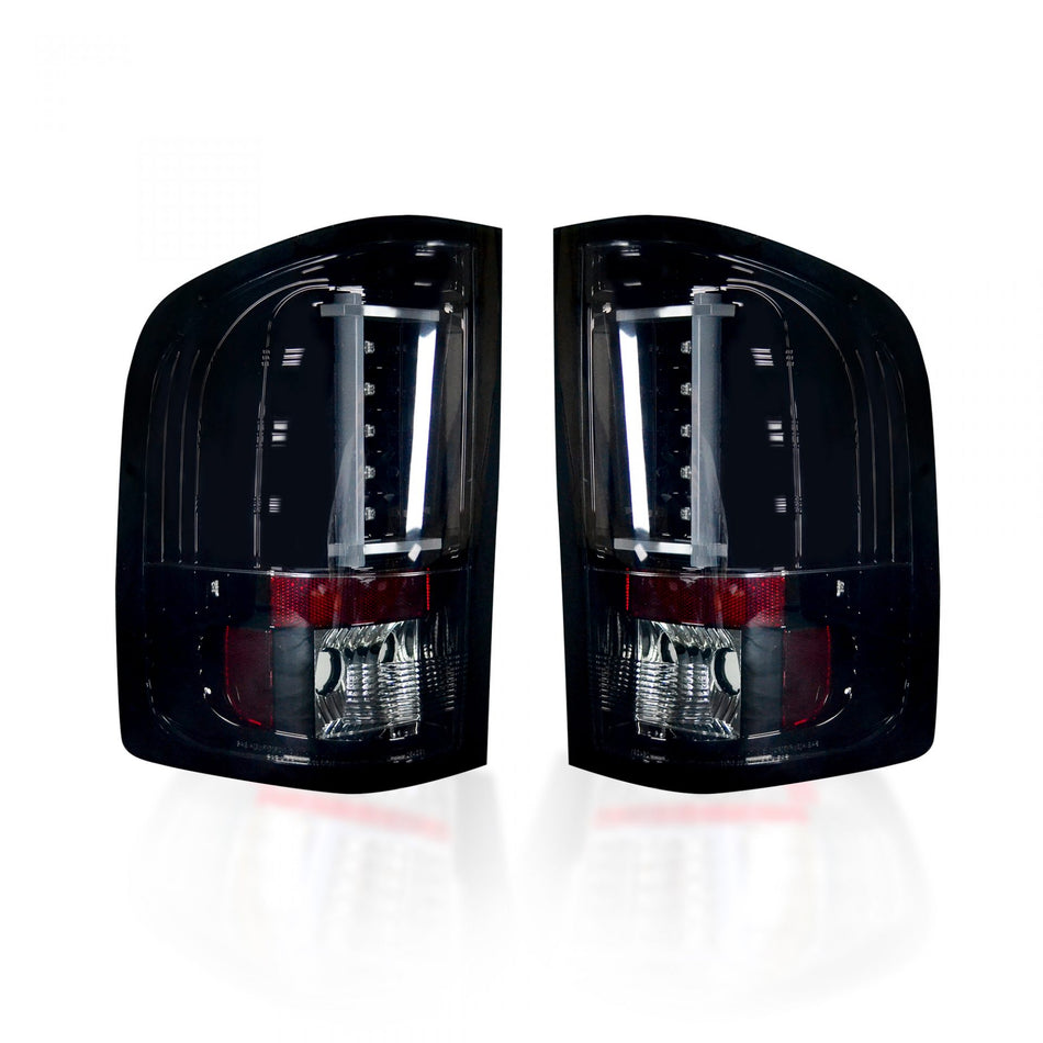 Chevy Silverado Single Wheel 07-13 & Dually 07-14 & GMC Sierra Dually 07-14 Tail Lights OLED Smoked