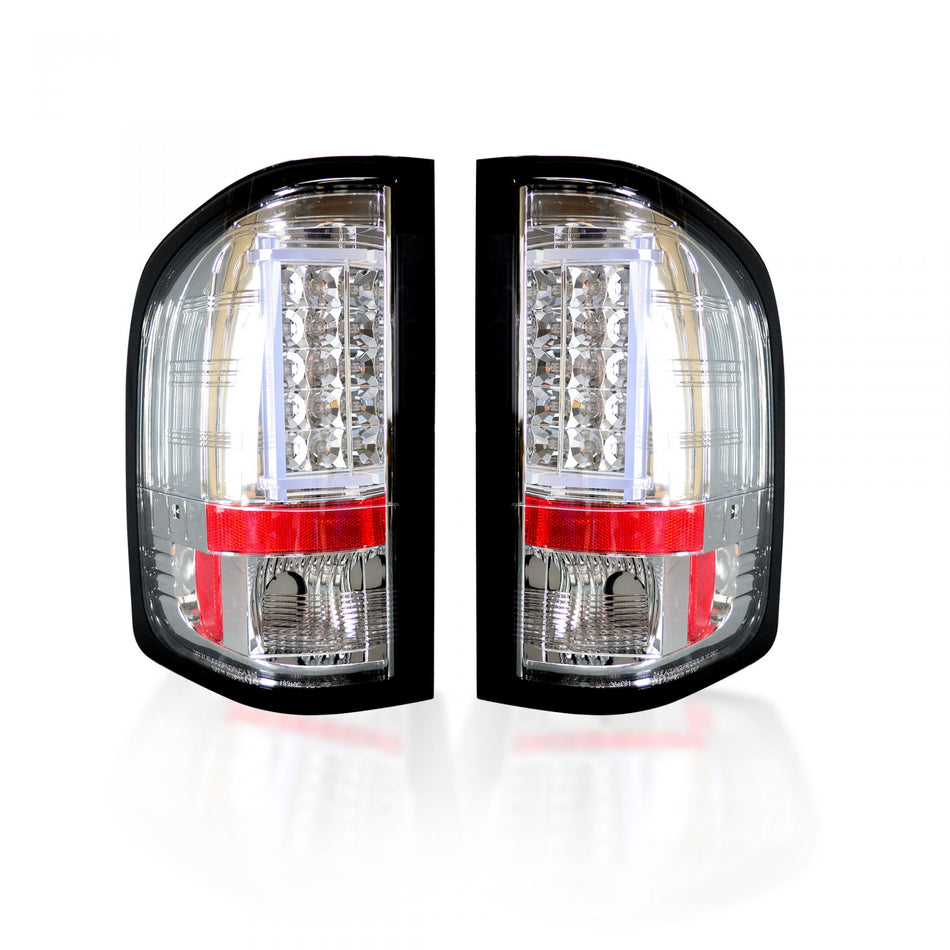 Chevy Silverado Single-Wheel 07-13/Dually 07-14 & GMC Sierra 07-14 Tail Lights OLED Clear