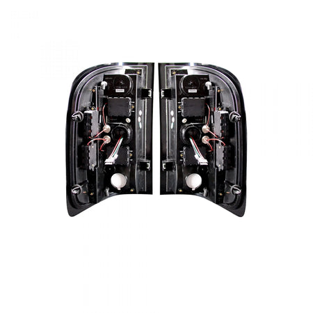 Chevy Silverado Single-Wheel 07-13 & Dually 07-14 & GMC Sierra 07-14 Tail Lights OLED Red Smoked