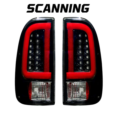 Ford Super Duty F250HD/350/450/550 99-07 & F150 97-03 Tail Lights OLED Scanning OLED Smoked