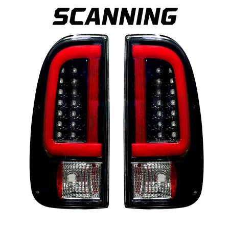 Ford Super Duty F250HD/350/450/550 99-07 & F150 97-03 Tail Lights OLED Scanning OLED Smoked