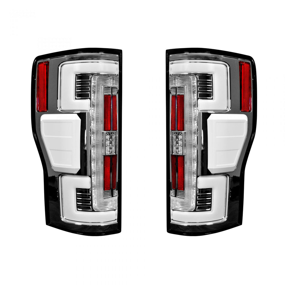 Ford Super Duty F250/350/450/550 17-19 Tail Lights OLED Clear
