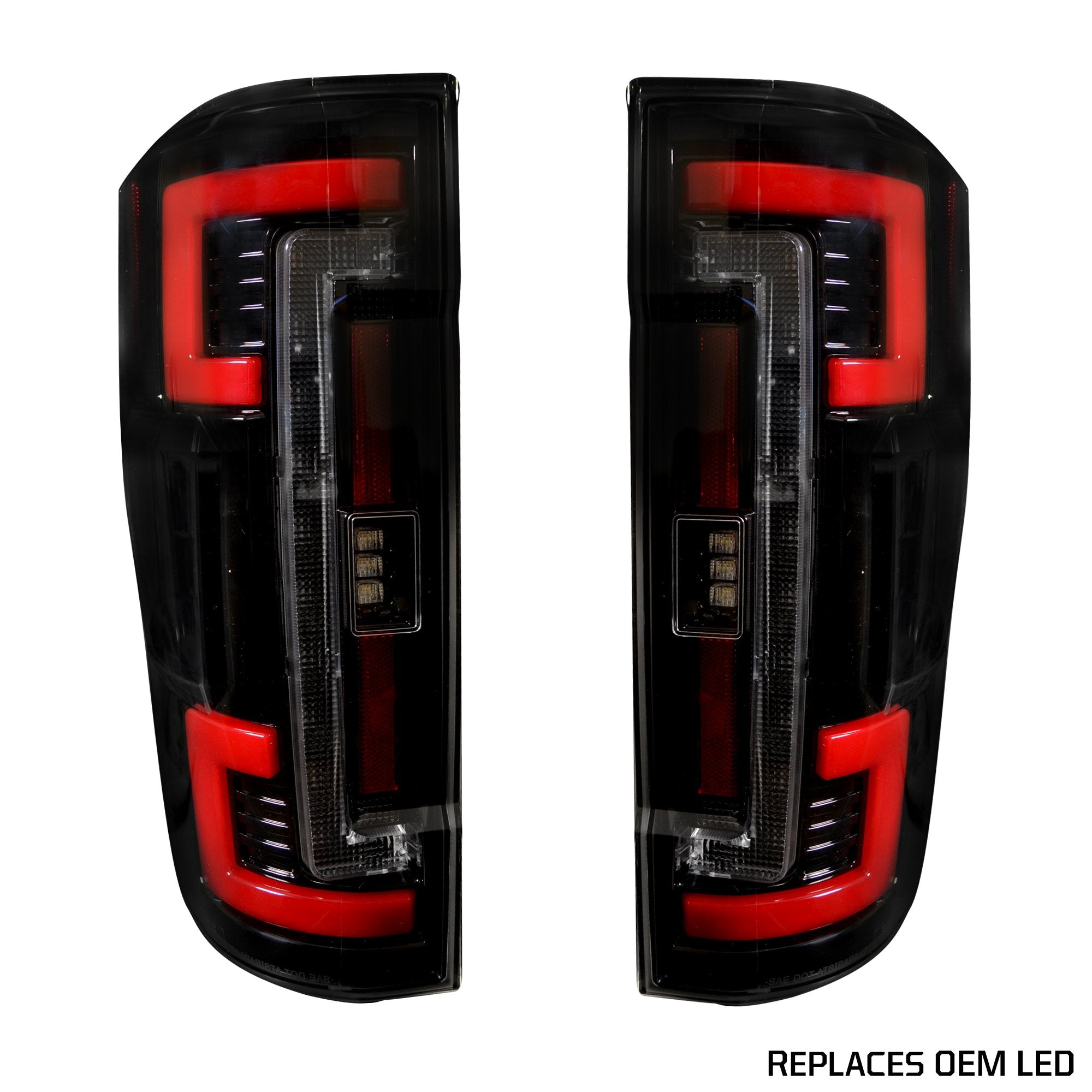 Ford Super Duty F250/350/450/550 17-19 Tail Lights OLED in Smoked