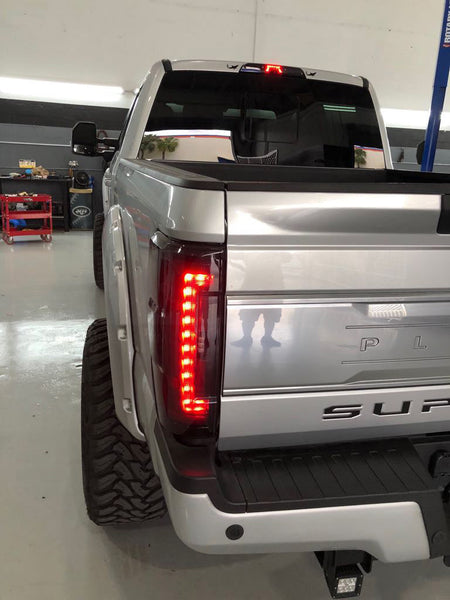Ford Super Duty F250/350/450/550 17-19 (Replaces OEM LED) Tail Lights OLED in Clear