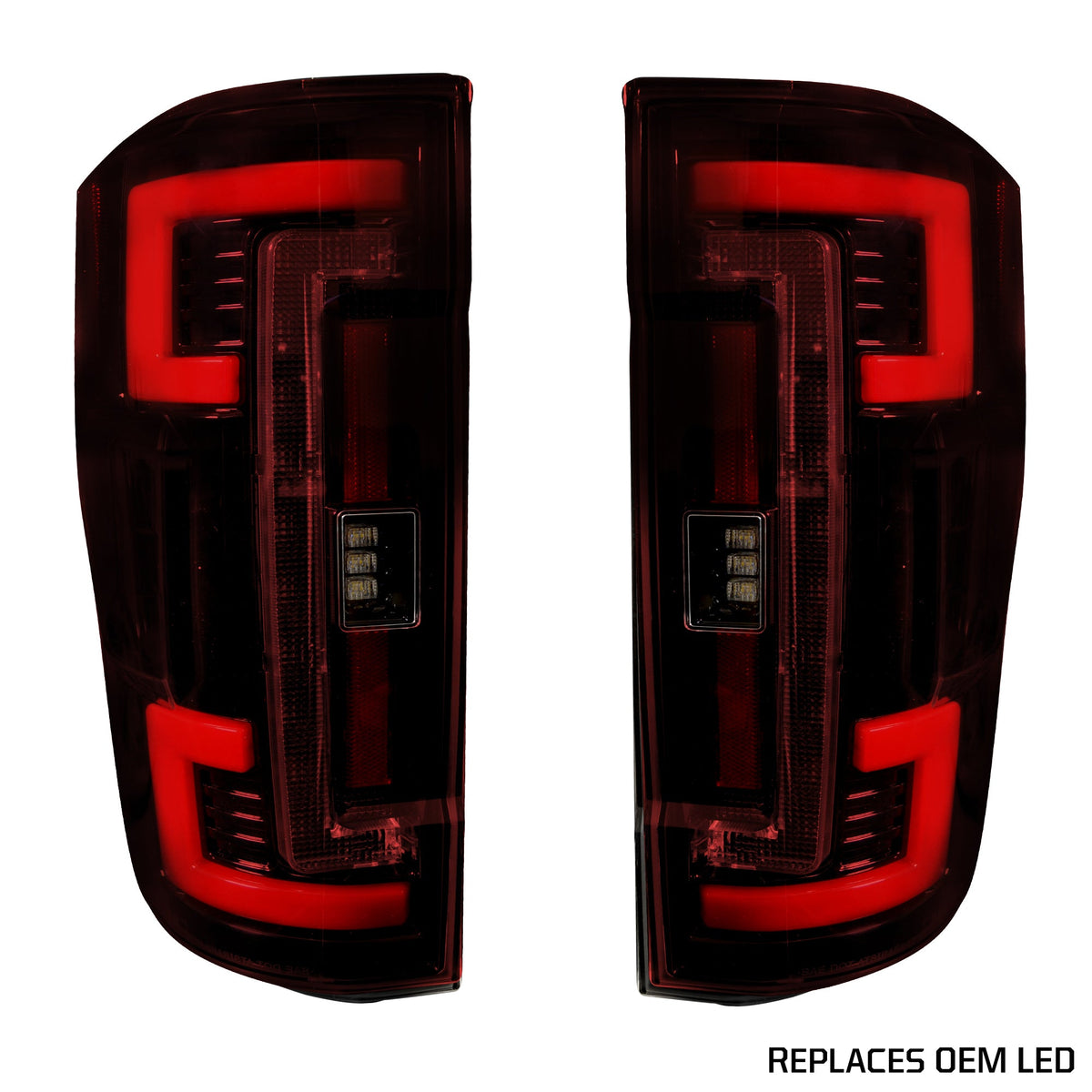 Ford Super Duty F250/350/450/550 17-19 Tail Lights OLED in Smoked