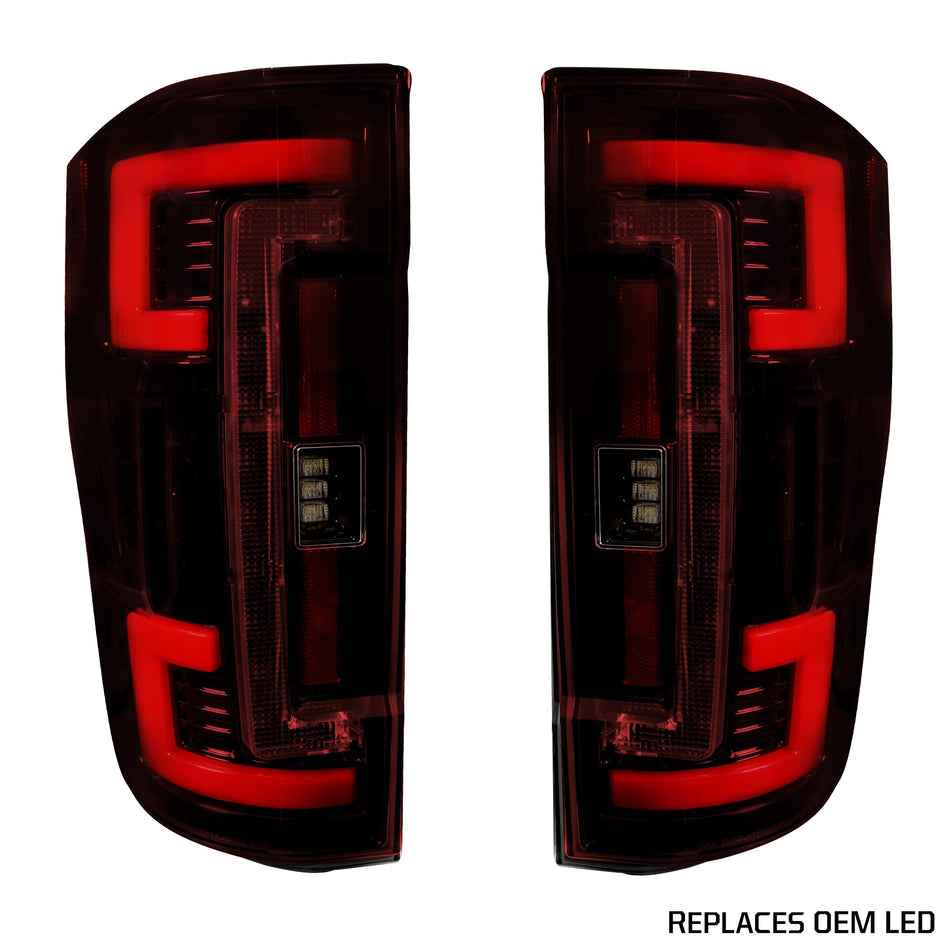 Ford Super Duty F250/350/450/550 17-19 Tail Lights OLED in Smoked
