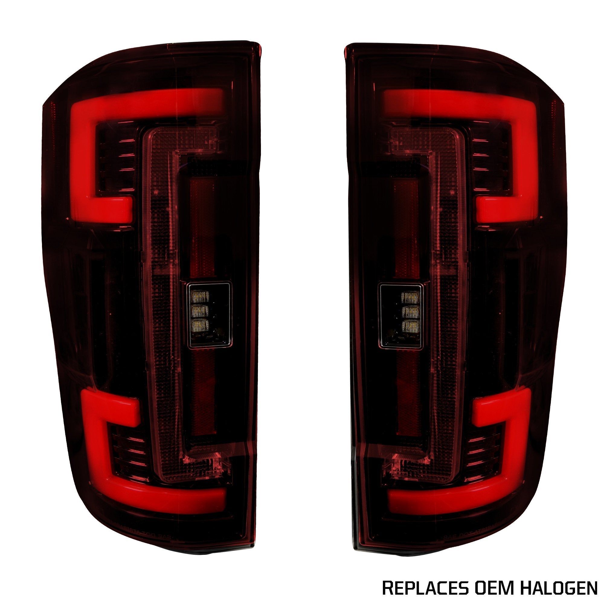 Ford Super Duty F250/350/450/550 17-19 Tail Lights OLED in Smoked