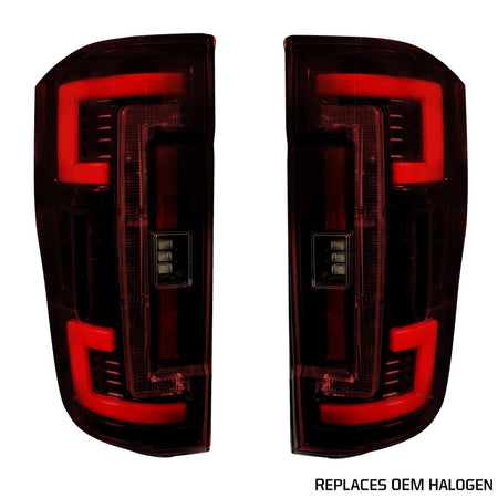 Ford Super Duty F250/350/450/550 17-19 Tail Lights OLED in Smoked
