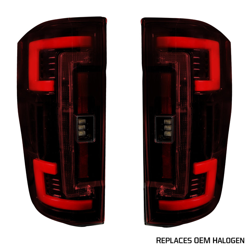 Ford Super Duty F250/350/450/550 17-19 Tail Lights OLED in Smoked