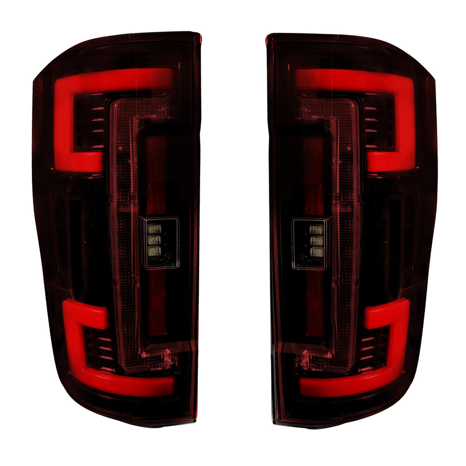 Ford Super Duty 20-22 F-250 F-350 F-450 F-550 (Replaces OEM LED) Tail Lights OLED in Red