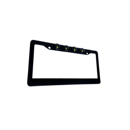 Black Aluminum License Plate Frame CREE LED