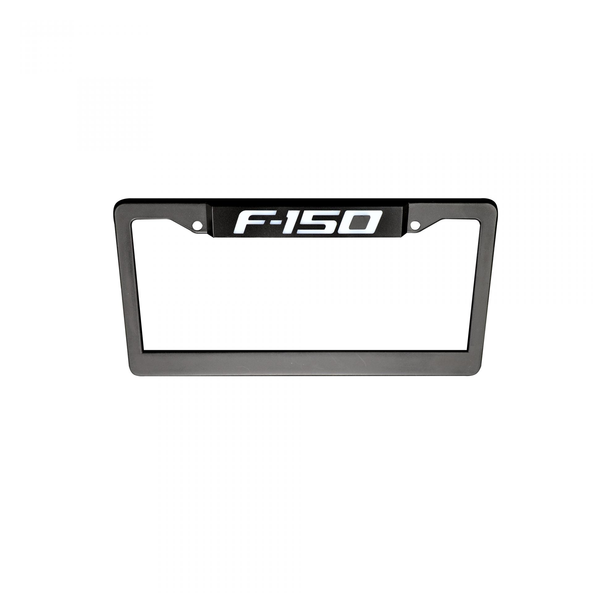 Ford F350 RED LED License Plate Frame in Black Billet Aluminum