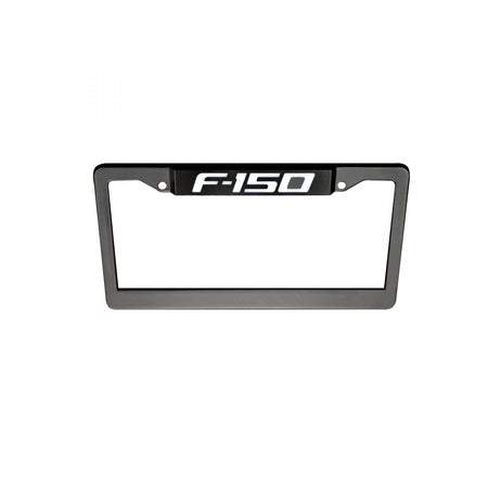 Ford F350 RED LED License Plate Frame in Black Billet Aluminum