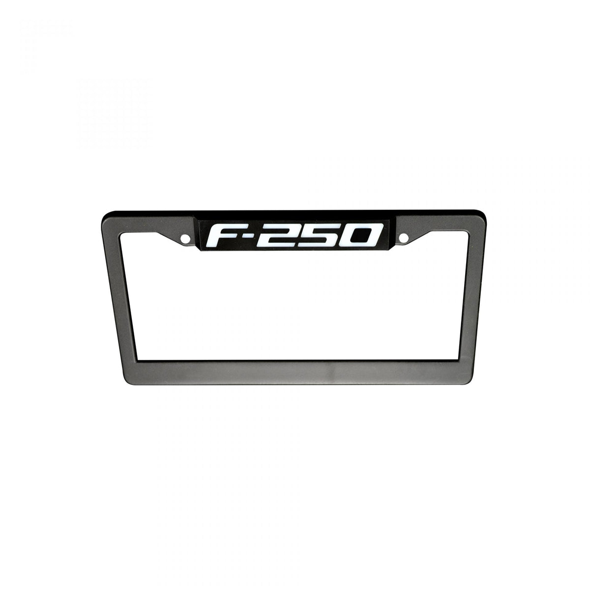 Ford F350 RED LED License Plate Frame in Black Billet Aluminum