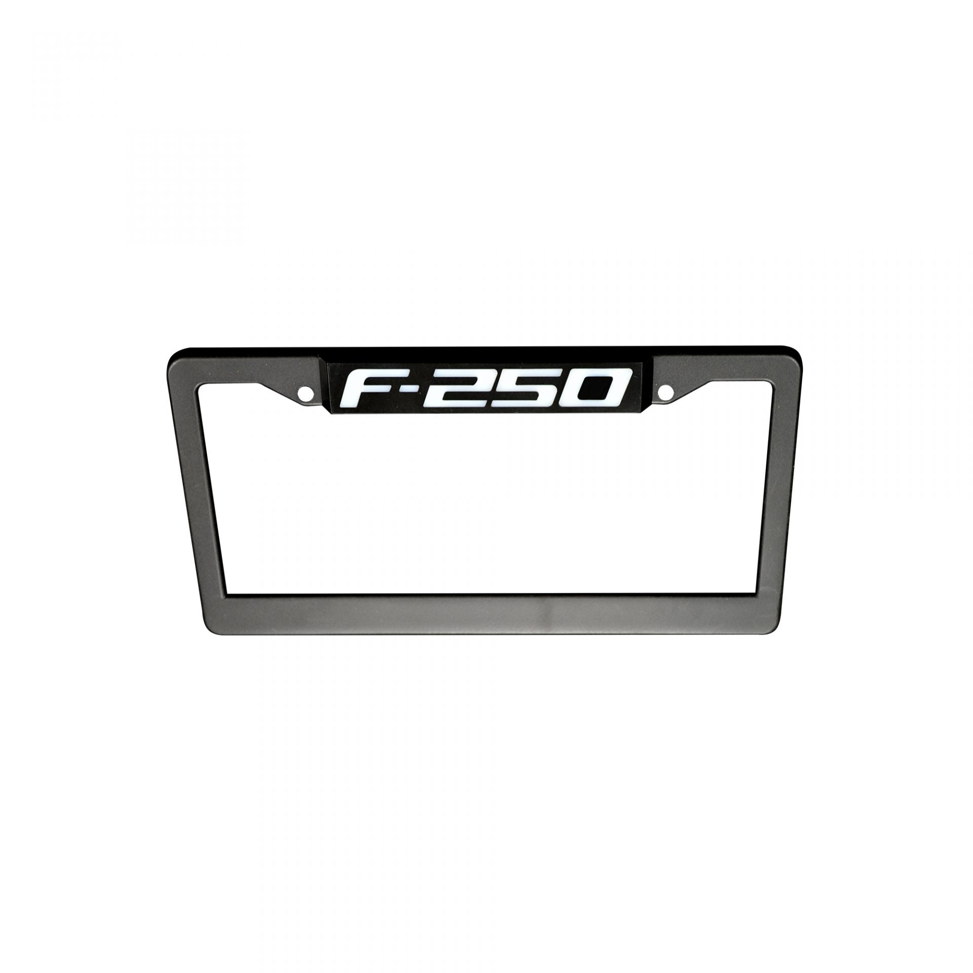 Ford F350 RED LED License Plate Frame in Black Billet Aluminum