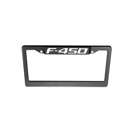 Ford F350 RED LED License Plate Frame in Black Billet Aluminum