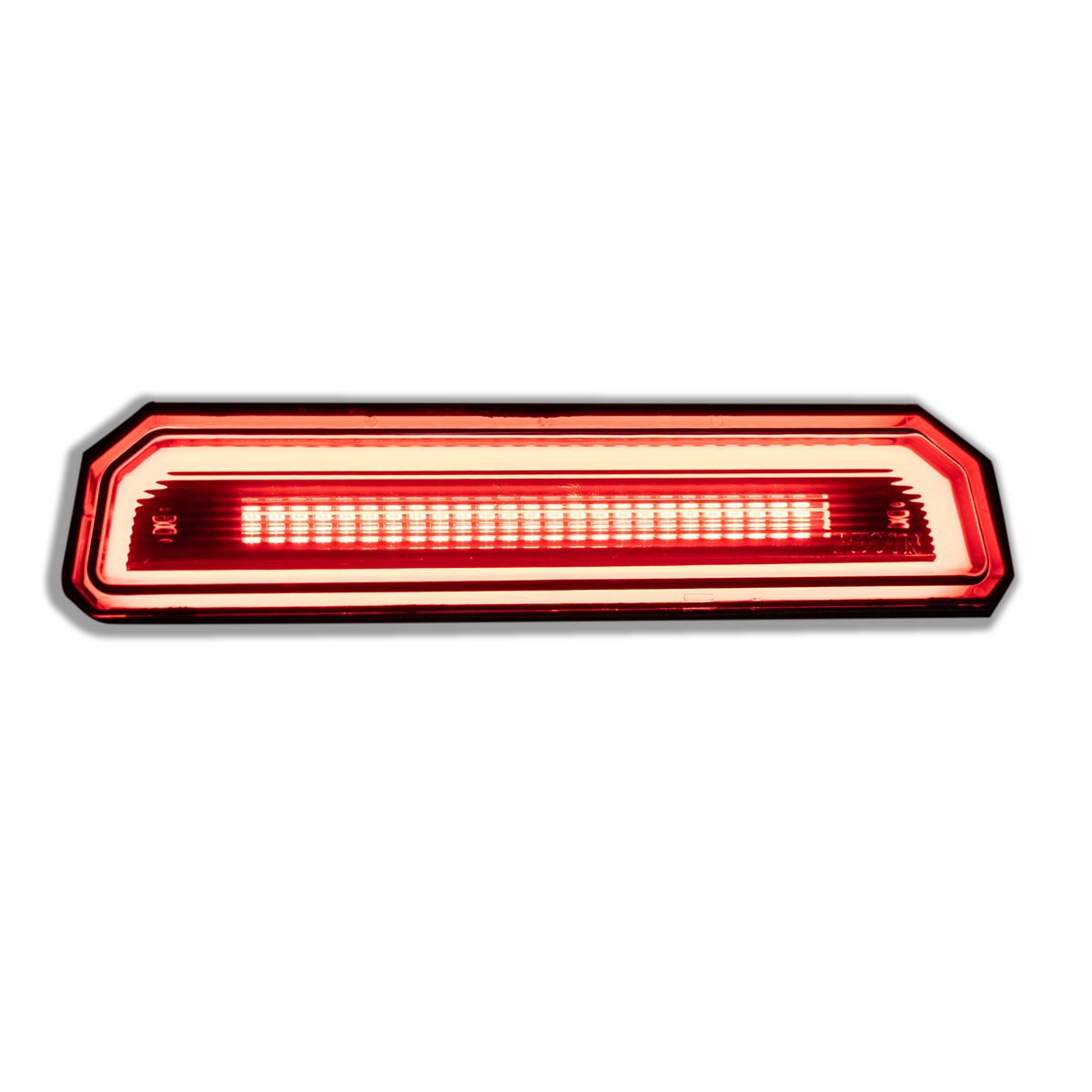 Lit Jeep JL Wrangler 18-20 3rd Brake Light Kit Ultra High Power Red OLED Smoked