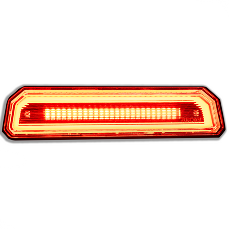 Lit 264327CL - Jeep JL Wrangler 18-20 RED Ultra High Power OLED 3rd Brake Light - Clear Lens