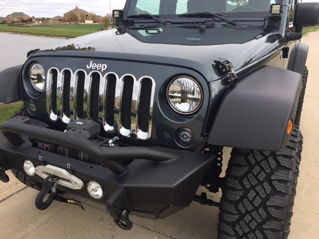 Jeep JK Wrangler 07-18 Amber Fender Light Front Side Fender OLED Smoked