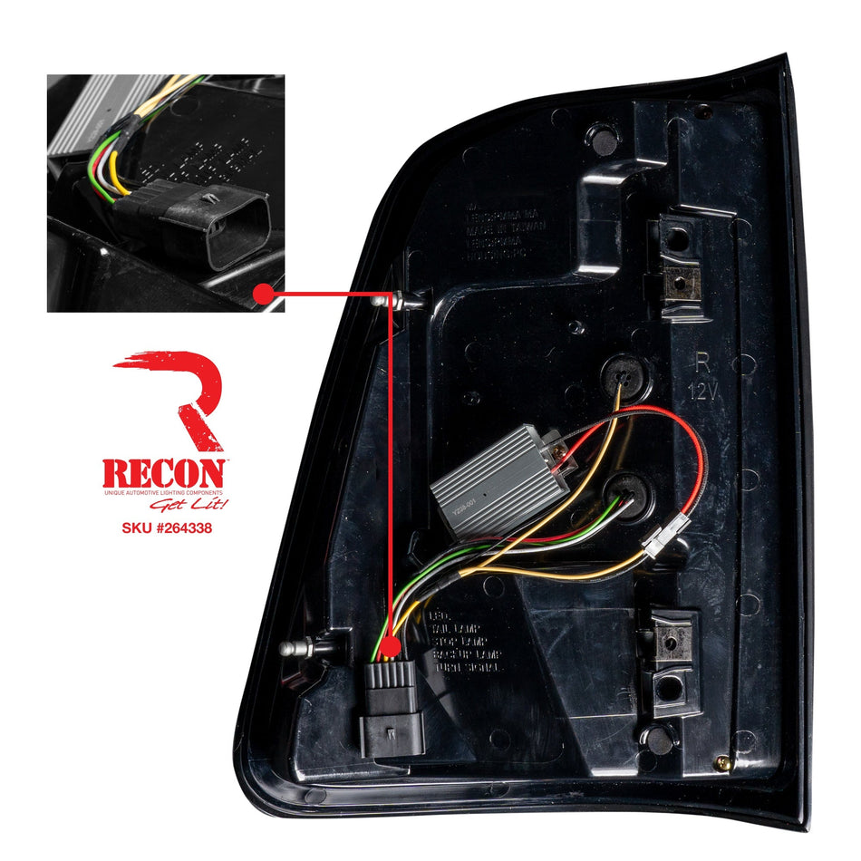 Dodge RAM 1500 19-23 OLED Tail Lights Replaces OEM Halogen Clear Scanning Amber Turn Signal