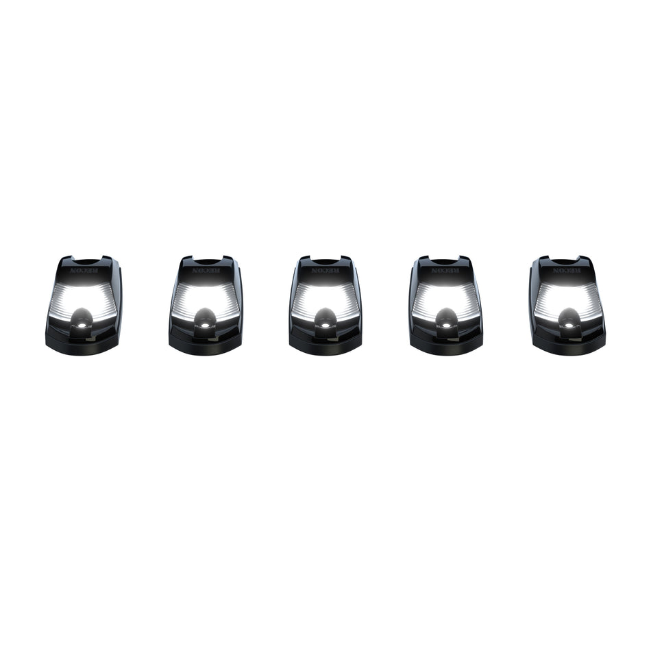 Ford Super Duty 17-22 (5-Piece Set) Cab Light kit Strobe LED Smoked Lens White & Amber