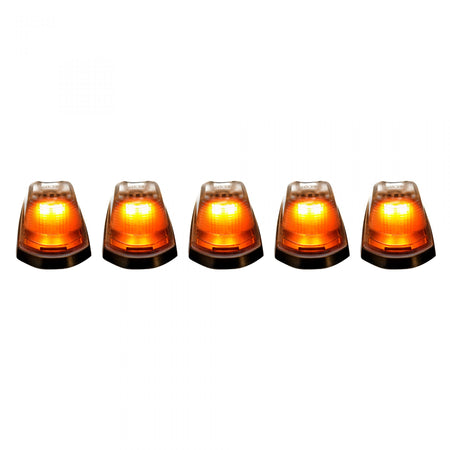 Ford Super Duty 17-19 5 Piece Cab Lights LED Clear Lens in Amber