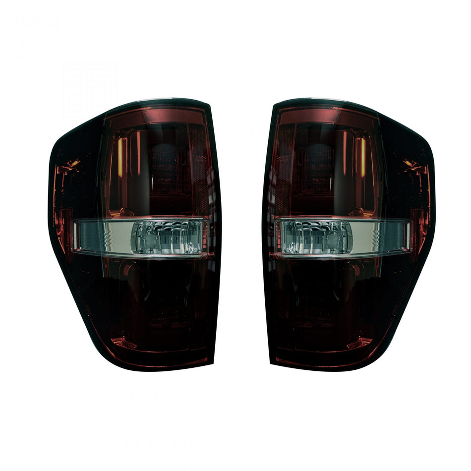 Ford F150 & Raptor 09-14 Tail Lights OLED in Dark Red Smoked