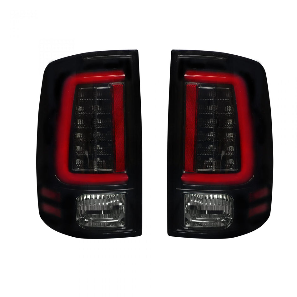 Dodge RAM 1500 09-18 & 2500/3500 10-18 (Replaces OEM Halogen) Tail Lights OLED in Red