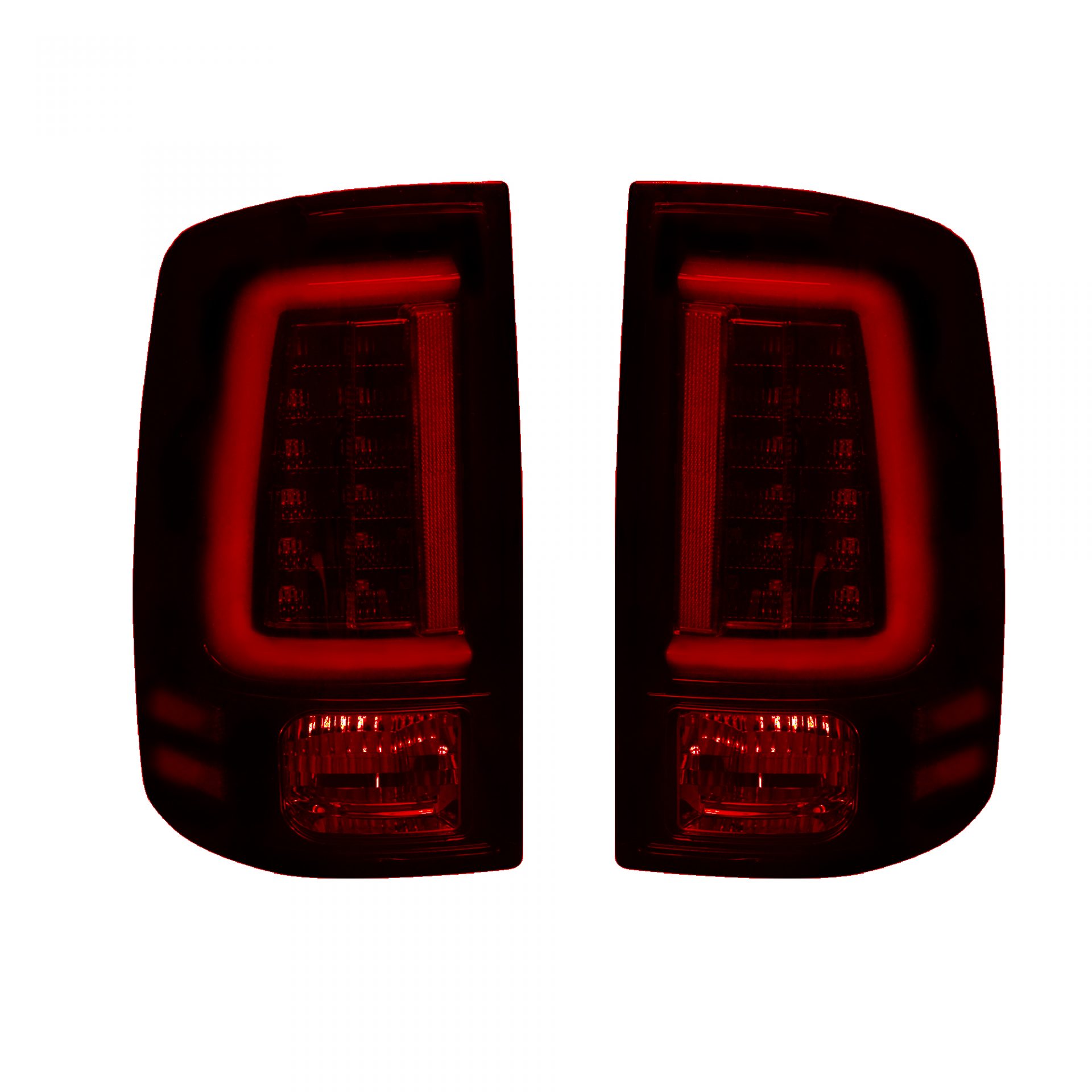 Dodge RAM 1500 09-18 & 2500/3500 10-18 (Replaces OEM Halogen) Tail Lights OLED in Red