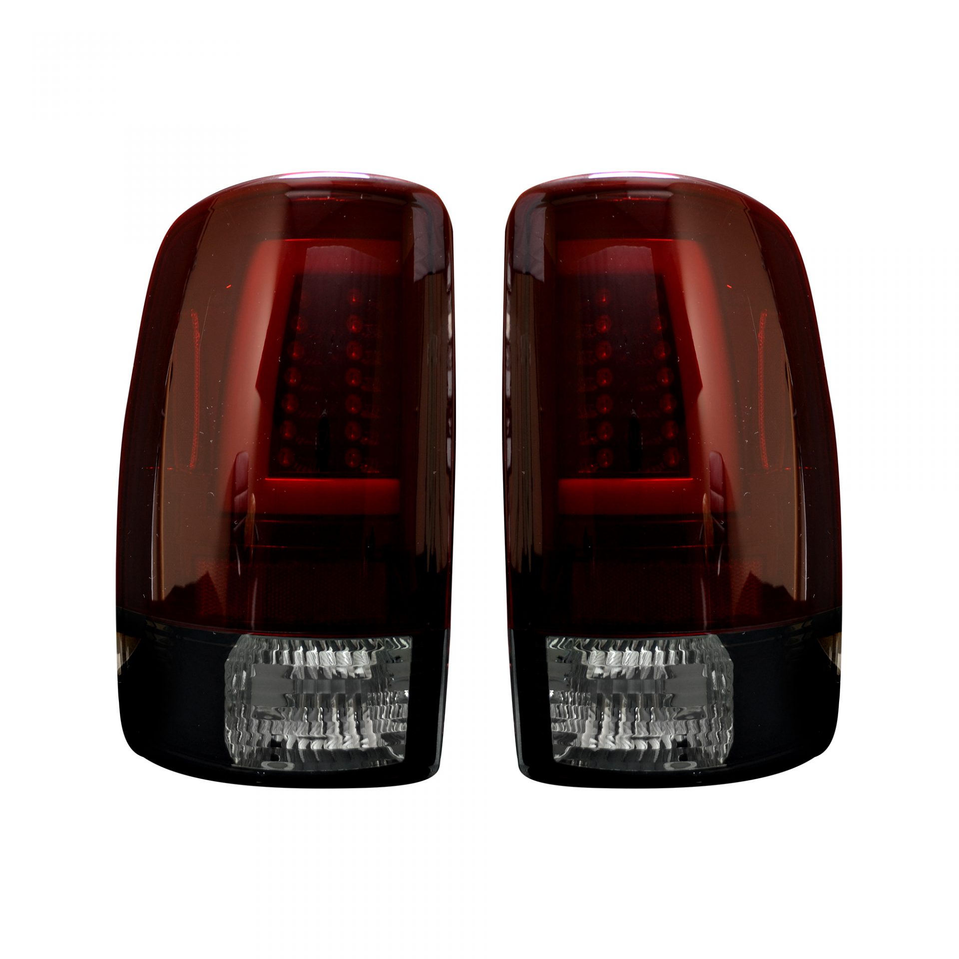 Chevy & GMC Tahoe, Yukon, Suburban, Denali 00-06 OLED TAIL LIGHTS - Dark Red Smoked Lens