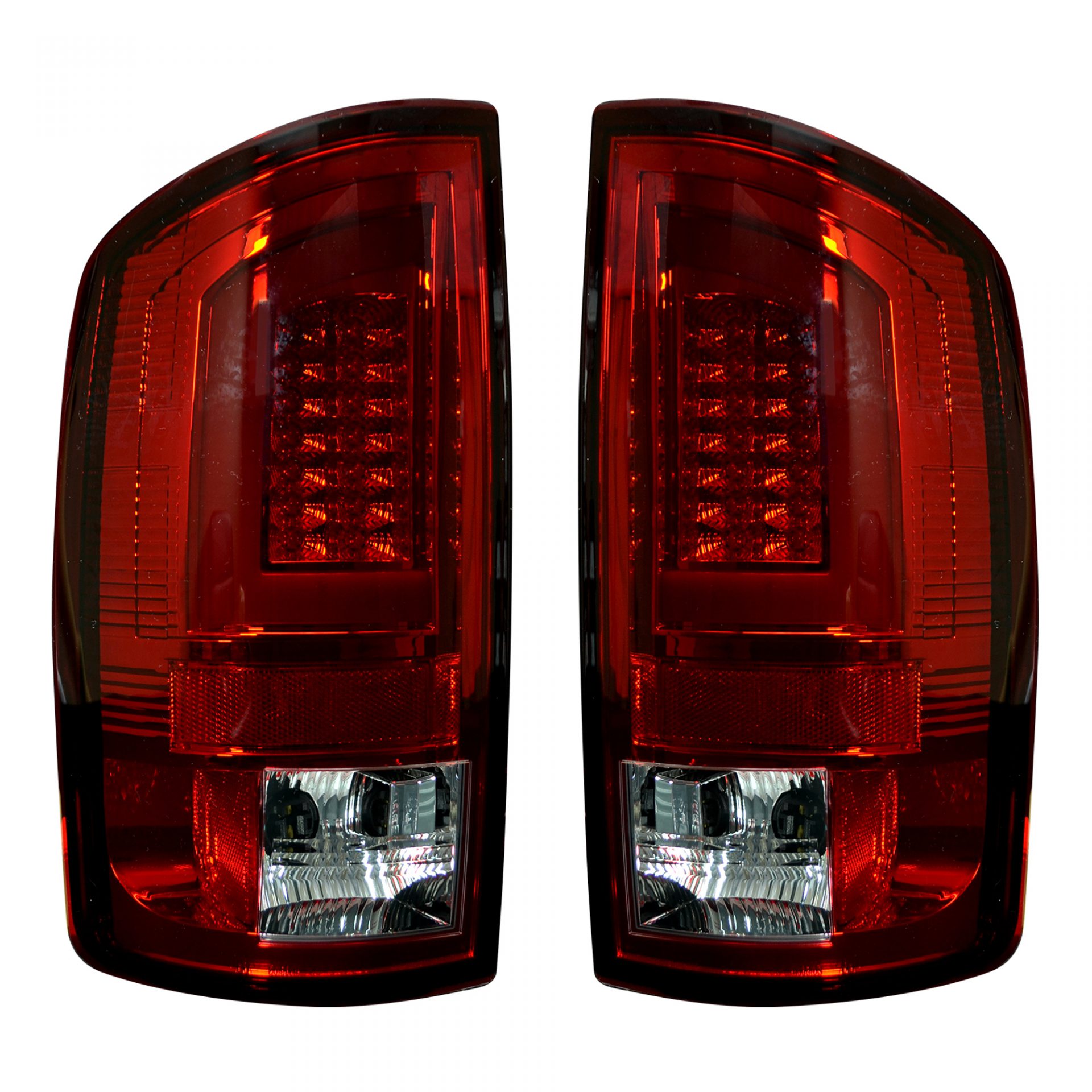 Dodge 07-08 RAM 1500 & 07-09 RAM 2500/3500 OLED TAIL LIGHTS - Red Lens