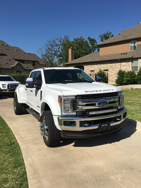 Ford Super Duty 17-19 Acrylic Emblem Inserts in Black