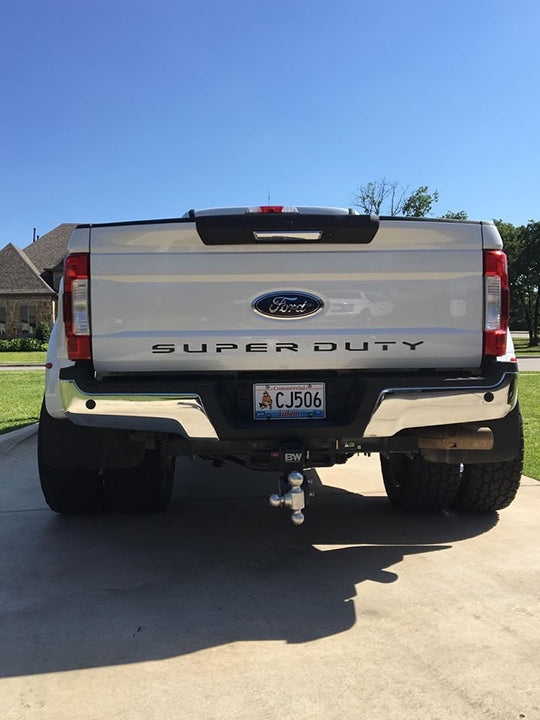 Ford Super Duty 17-19 Acrylic Emblem Inserts in Black