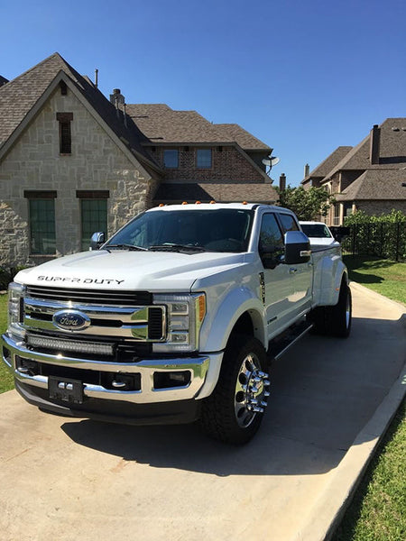 Ford Super Duty 17-19 Acrylic Emblem Inserts in Black